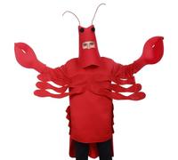 Aleshime Adult Lobster Costume - Red Lobster Crab Mens Ladies Halloween Novelty Fancy Dress Costume Funny Sea Animal Outfit