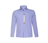 Aleshime Mens Oktoberfest Shirts Long-Sleeve Checkered Shirts for Men, Adult Casual Bavarian Oktoberfest Button Down Shirts Blue