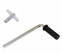 Alesis L-Rod Electronic Drum Pad Support Arm for clamps and Silverline Audio Drum Key Bundle 212010074-A