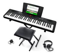 Alesis Melody 61 Keyboard Piano for Beginners with 61 Keys, Speakers, Stand, Bench, Headphones, Tablet/Sheet Music Stand, 300 Sounds and Music Lessons