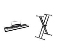 Alesis Recital Bundle | 88-Key Beginner Digital Piano with Full-Size Semi-Weighted Keys & Stand