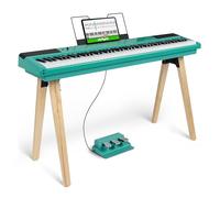Alesis Recital Home Digital Piano 88-Key with Graded Hammer-Action,Turqiose | For Home Practice and Piano Lessons, Authentic Weighted Feel, Includes Triple Pedal, 20W Speakers, Lesson Mode