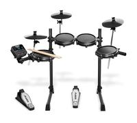 Alesis Turbo Mesh Kit - Electric Drum Set for Beginners with Quiet 8" Mesh Pads, Lessons, 100+ Sounds, Drum Sticks and Connection Cables