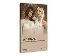Alessandra Amoroso Serena Brancale Art Poster Music Album SERENATA Cover Dreamy Singer Fans Gift Room Decor Canvas Poster Wall Art Decor Print Picture Paintings for Living Room Bedroom Decoration 12x1