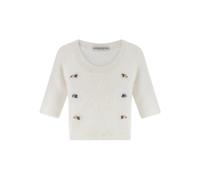 Alessandra Rich embroidered sweater - White 38-40-42