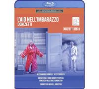 Alessandro Corbelli; Alex Esposito; Francesco Lucii; Marilena Ruta; Lorenzo Martelli; Caterina Dellaere; Lorenzo Liberali; Claudio Fenoglio; Francesco Micheli; Orchestra e Coro Donizetti Opera; Vincenzo Milletari - Gaetano Donizetti: L'aio nell'imbarazzo [Blu-ray] [Region Free]