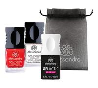 Alessandro Nails Nail-PolishGalactic Set Nail polish Relax Your Mind Shimmer 5 ml + Nail polish 112 Classic Red 5 ml + Gelactic Top Coat 5 ml