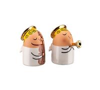 Alessi 4.5 x 3 cm Angels Hand-Decorated Porcelain Figurines, Set of 2
