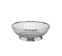 Alessi 826/20 Round Wire Design Basket Stainless Steel 18/10, Mirror Polished
