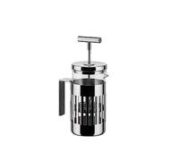 Alessi 9094/3 - Press Filter Coffee Maker or Infuser in 18/10 Stainless Steel Mirror Polished and Heat Resistant Glass, 3 Cups, Silver