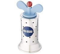 Alessi 9098 Design Pepper Mill with Fins Stainless Steel and Thermoplastic Resin, Light Blue