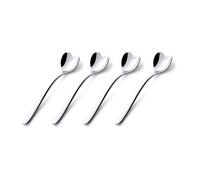 Alessi A di AMMI01CUS4 Set Composed of Four Ice Cream Spoons in 18/10 Stainless Steel, Silver, 17 x 19 x 10 cm