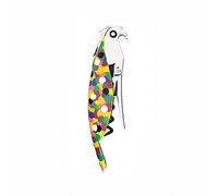 Alessi AAM32 1 - Designer Parrot Corkscrew, in Aluminium, Hand-Decorated, Multicolour, 13 cm x 2.5 cm