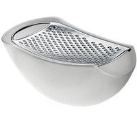 Alessi - AARU01 I - Parmenide Grater w/cheese cellar - White