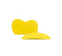 Alessi ABI09S Y Ellipse Set of two containers in steel coloured with epoxy resin, yellow