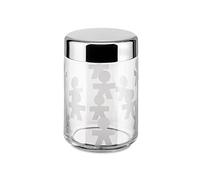 Alessi AKK37 Girotondo Kitchen Storage Jar with Hermetic Lid, 1 litre, White