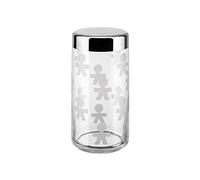 Alessi AKK38 Girotondo Kitchen Storage Jar with Hermetic Lid, 1.5 litre, White