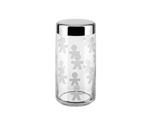 Alessi AKK38 Girotondo Kitchen Storage Jar with Hermetic Lid, 1.5 litre, White