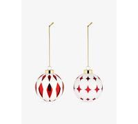 Alessi Delight Set 3 of Two Red Christmas Baubles