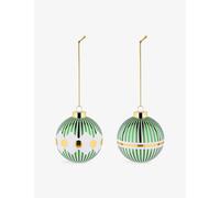 Alessi Delight Set 1 of Two Green Christmas Baubles