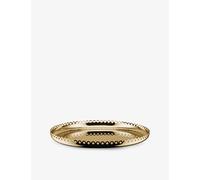 Alessi Alessi Edges Round Brass Tray Gold 1 Size