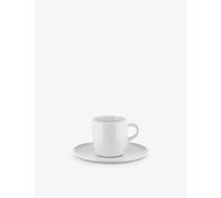 Alessi Alessi Itsumo Porcelain Mocha Cup and Saucer Set White 1 Size