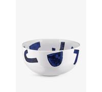 Alessi NF08/38 20 Salad Bowl, Porcelain, Blue