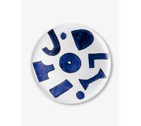 Alessi NF08/1 Dinner Plate, Porcelain, White, Blue