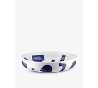 Alessi NF08/2 Soup Bowl, Porcelain, White, Blue