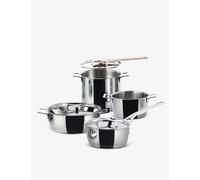 Alessi Alessi Pots&Pans 7-Piece Stainless Steel Kitchen Set Silver