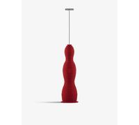 Alessi Pulcina MDL11 R - Design Milk Frother Beater, in Thermoplastic Resin, Steel Whisk and Rechargeable Battery, Red