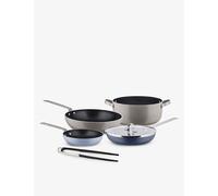 Alessi Alessi Tama Aluminium Stainless Steel Pots and Pans Set Blue 1 Size