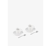 Alessi Alessi To Heart Bone-China Mocha Cup and Saucer Set Of Two Nocolor