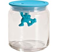 Alessi - AMDR04 AZ Gianni Kitchen box with hermetic lid, 70cl Light Blue