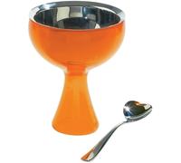 Alessi - AMMI01S O Big love, Ice cream bowl, ice cream spoon - Orange