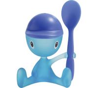 Alessi - ASG23 AZ - Cico, Egg cup with salt castor and spoon, Light Blue