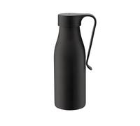 Alessi Away AST01 DG - Double Wall Thermo Insulated Bottle with Infuser and Filter, in Colored 18/10 Stainless Steel, 500 ml, Dark Grey