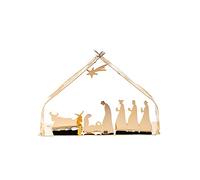 Alessi Bark Crib Bm09 Gd - Design Christmas Crib In 18/10 Stainless Steel, Gold Plated
