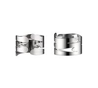 Alessi Barkring BM17S2 - Set of Two Design Napkin Holders with Nature Inspired Decoration, in 18/10 Stainless Steel