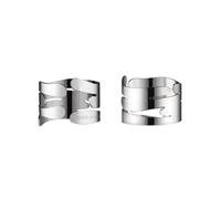 Alessi Barkring BM17S2 - Set of Two Design Napkin Holders with Nature Inspired Decoration, in 18/10 Stainless Steel
