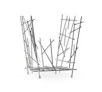 Alessi Blow Up Magazine Holder In Steel chrome Plated - Fc15