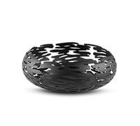 Alessi Round Basket, Steel Coloured with epoxy Resin, Black, One Size