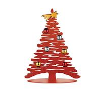 Alessi BM06/30 R Christmas Ornament, steel coloured with epoxy resin,porcelain, red, One size