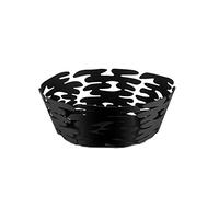 Alessi BM10/18 B Barket Round Basket, Alloy Steel, Black