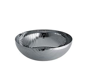 Alessi Bowl in 18/10 stainless steel with relief decoration