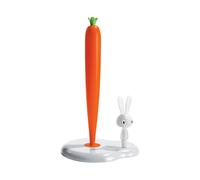 Alessi Bunny and Carrot ASG42 W - Design Kitchen Roll Holder in Thermoplastic Resin, White