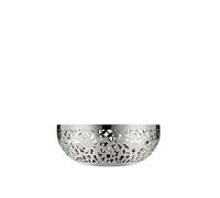 Alessi Cactus Decorated Fruit Bowl, 18/10 Stainless Steel, Mirror Polished, 21 cm