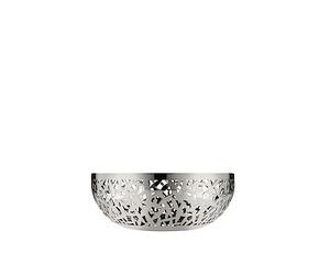 Alessi Cactus - Perforated Centrepiece Fruit Bowl, Stainless Steel, 21 cm | Centrepiece fruit bowl designed by Marta Sansoni, laser-perforated, for serving fruit at the table