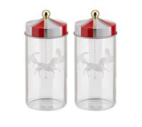 Alessi Circus glass jars (set of two) - Neutrals OS
