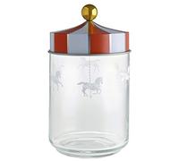 Alessi Circus MW30/100 - Hermetic Design Jar, in Silkscreen Printed Glass with Tinplate Lid, 100 cl